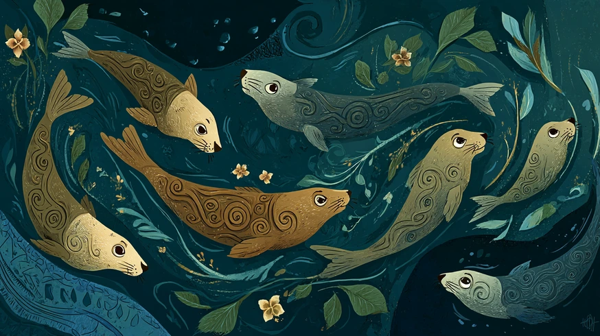 swimming in different style